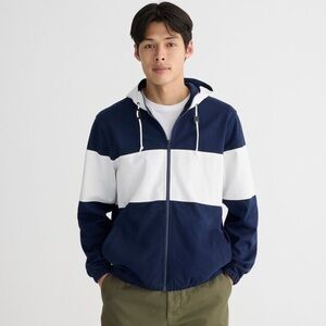 J. Crew Hooded Rugby Jacket